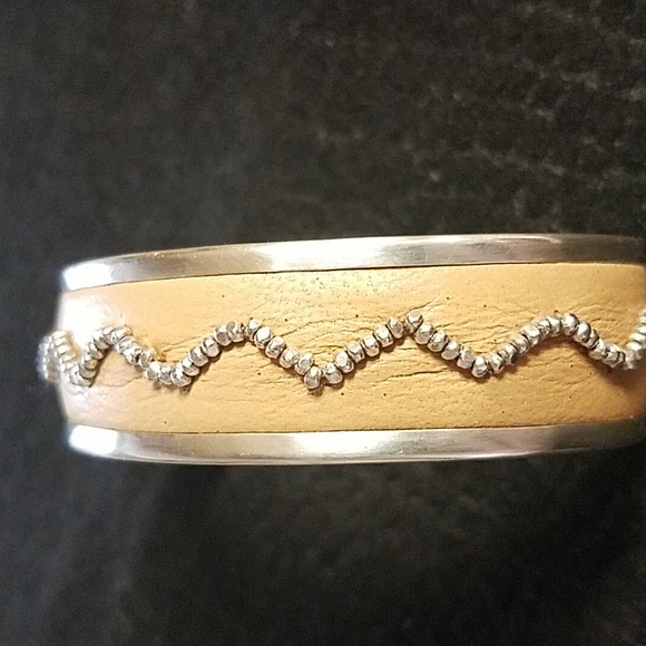 Chan Luu silver beaded & leather bracelet - Picture 5 of 8